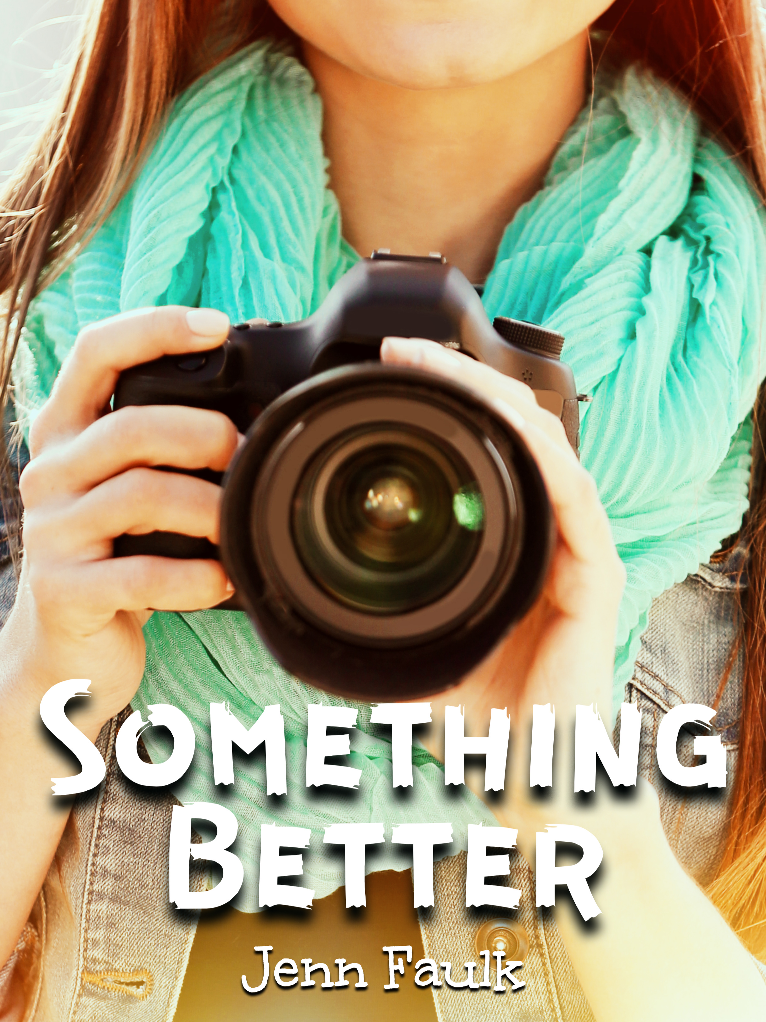 Young photographer taking photos outdoors